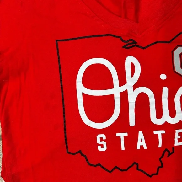 the ohio state university short sleeve v-neck tshirt, size medium - Picture 4 of 5